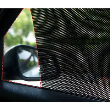 2PCS Avto Statično Nalepko Steklo za zaščito pred soncem Zavese Toplotna Izolacija Zavese Avto Sonce Odtenek Sonce Blok Film Avto Nalepke OX