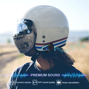 2PCS Fodsports BT-S3 Motoristična Čelada Interkom Brezžične Bluetooth Slušalke Nepremočljiva BT Interfonski Intercomunicador Moto FM