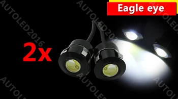 2pcs LED Eagle Eye 12V 7W DRL LED Povratne Senzor Laserski Nepremočljiva Auto Avto Dnevnih Luči za Renault, Opel, BMW LADA itd