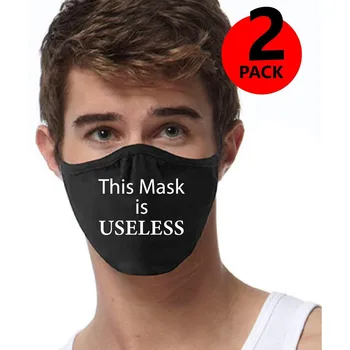 2pcs Masko Je Neuporabna Pismo Tiskanja za Večkratno uporabo Maske za Zaščito Stroj Usta Masko za obraz ščit Masko za Obraz Maska Krpo