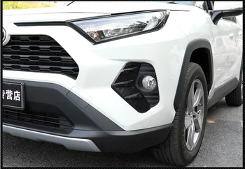 2pcs Spredaj Foglight Obrvi Veke Kritje Trim Luči za Meglo Lučka Protector Za Toyota RAV4 2019 2020