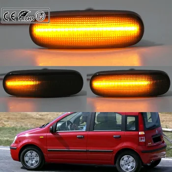 2X Dinamično Dim LED strani marker luči obrnite signalna luč za Fiat Panda Punto Evo Stilo Qubo Peugeot Citroen Lancia Musa(350)