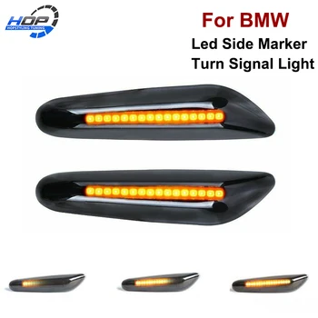 2x Teče Vključite Opozorilne Luči Dynamic LED Strani Marker Luč 12v Strani Repetitorja luči Za BMW X3 E83 X1 (E84 X5 X53 E60 E61 F10 E46