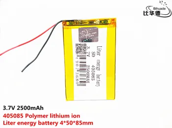 3,7 V 2500mAh 405085 Litij-Polymer Li-Po baterija li ionska Baterija za Polnjenje celic Za Mp3, MP4 MP5 GPS DVD mobilne naprave bluetooth Zvočnik