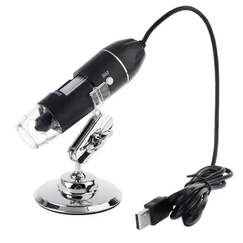 3-v-1 Digitalni Mikroskop 1600X Prenosni 2Adapters Podporo OSX, Windows PC Tipa C Mikro-USB Telefon USB Lupo z 8LED