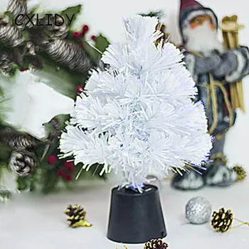 30 cm Mini USB svjetlovodni Božično Drevo Božič Soba Dekoracijo PVC Božično zabavo Dobave Notranje opreme aa014