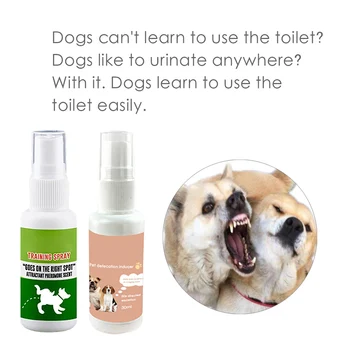 30 ml Pet Dog Spray Inducer Pes Wc Usposabljanje Puppy Položaja Grobnice Pet Neznatan Usposabljanje Spray LBShipping