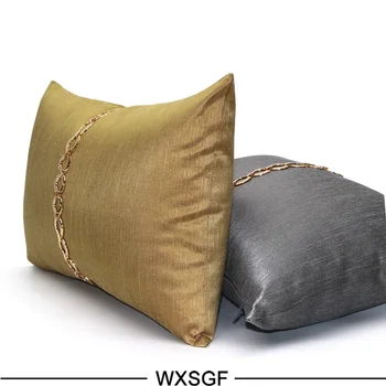 30x50cm luksuzni zlati /siva blazine cover prevleke kavč dekorativne kovinske verige ledvenih blazino kritje naslonjala