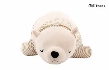35 cm Novega Kawaii Jutranje Polarni Medved Plišastih Lutka Baby Super Mehko Polnjene Nosljivi Spalna Medved Blazino Živali Plišastih Igrač Otroci Darila