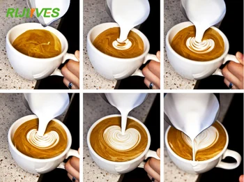 350 ml 600 ml Nerjavečega Jekla Espresso Kave Vrč Barista Kuhinja Obrti Obsega Kava Latte Mleka, Cappuccino, Kava Orodja