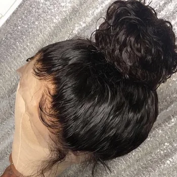 360 čipke spredaj lasuljo preplucked s baby lase, kratke, dolge, globoko val glueless brazilski remy človeških las lasulje Za Black Ženske