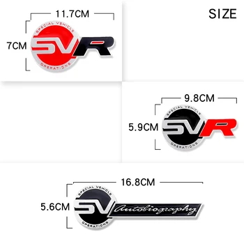3D Kovinski SV SŽU Logo Grb karoserije Zadnji Rep Trunk Kapuco Spredaj Avto Nalepke Za Land Rover Range Rover Avto Styling Dodatki