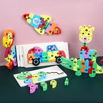 3D Lesene Puzzle Digital Color Kognitivne Zgodnje Učenje Učenja Kognitivnih Sestavljanke Zabavno Interaktivno Puzzle Igrača Darilo