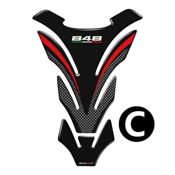 3D Smolo Motocikel Tank Pad Zaščitnik Nalepke Nalepke Primeru za Ducati 848 EVO Tankpad