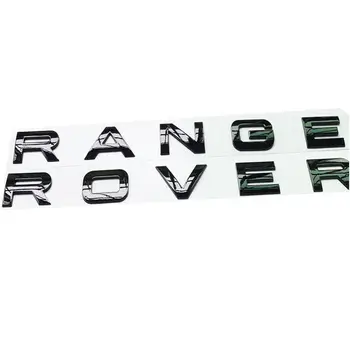 3D Črke ABS, Spredaj Kapuco Emblem Range Rover Kapuco Črk, Nalepke za Land Rover Range Rover(Glossy Black)