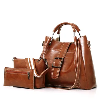 3pcs/set Kompozitni torbe za ženske 2021 luksuzne ročne torbe ženske torbe oblikovalec Visoko kakovost lakasto usnje letnik torba sac