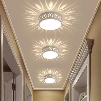 3W 5W LED Stropne Luči Sodobnih LED Stropna Svetilka Barva za Dekoracijo Shadow Koridor Oltarja Lampara Svetlobe Napeljave 85-265V