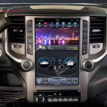 4+128GB Za Dodge RAM 2018 2019 Android Večpredstavnostna Radio Navpično Zaslon, GPS Navigacija za Avto magnetofon Auto Stereo glavne enote