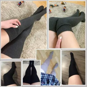 4 Barvo Izbrati Modne Ženske Oblačila Dekleta Ekstra Dolgo Boot Sockings Nad Kolena Socking Stegno High School Girl Naselitve 2019