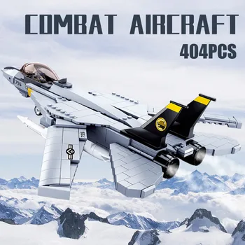 404 kos ZDA f14 tie fighter jet letalo gradniki igrača legoINGlys borec ww2 vojak lutka model komplet
