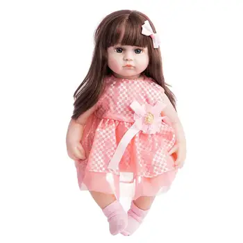 42cm Visoko Kakovostnega Silikona Veren Prerojeni Baby Doll Otroci Spremljevalec Slika Igrača Za Dekleta, Polnjene Bebe Lutka