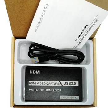 4K 60Hz, zajem Video Kartica, HDMI, USB 3.0 Video Grabežljivac Zapis Polje Zanke za Snemanje Živo