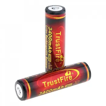 4pcs/veliko TrustFire 3,7 V 18650 Baterija Visoke Zmogljivosti 3400mAh Li-ionska Baterija za Polnjenje Zaščitene PCB za Svetilko Žaromet