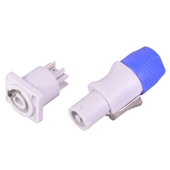 4Sets Powercon priključek 3 zatiči Ključavnico Napajalni Kabel Priključek + Ohišje Vtičnica za Električni Vrtalnik LED Zaslon Stopnji Svetlobe