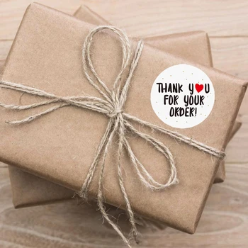 500Pcs/Roll Zahvaljujemo se Vam za Vaše Naročilo Nalepke Srca Hvala za Nakupovanje Majhna Trgovina Lokalno Ročno izdelane nalepke bele nalepke nalepka