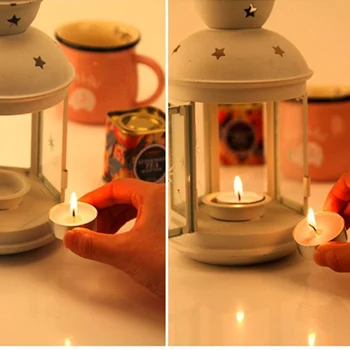 50pcs! Romantični DIY dišeče sveče kuhali čaj vosek brezdimni sveče za Xmas Party Hallowmas Poroko, Rojstni dan Dekoracijo