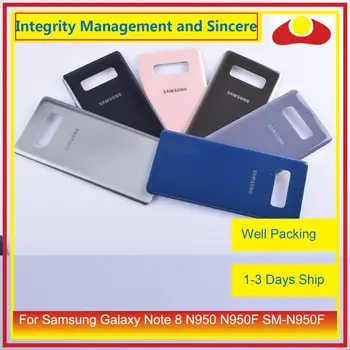 50Pcs/veliko Za Samsung Galaxy Note 8 N950 N950F SM-N950F N9500 Ohišje Baterije Vrata Zadaj Stekla Nazaj Kritje Primera Ohišje Lupino