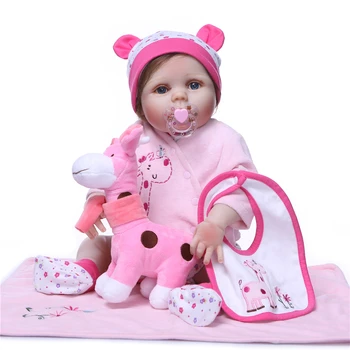 55 cm Realne Polni Silikona Vinil Prerojeni Baby Doll Igrača za Dekle Fantje Novorojenčka Lutke za Otroke Rojstni dan Darila Baby Doll
