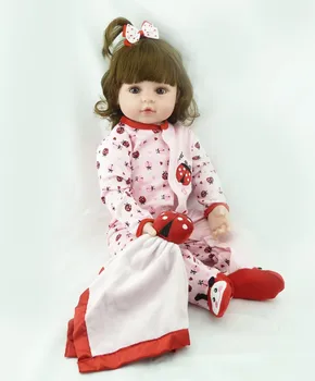 55 cm Vroče prodajo poceni dolar Victoria Veren newborn Baby Bonecas Bebe otrok igrača dekle polni silikona prerojeni lutke otroka