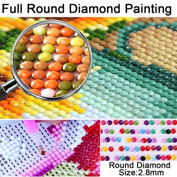 5D DIY Diamond Mozaik Vezenje Diamond Slikarstvo Celoten Kvadratni/Krog Nosorogovo Navzkrižno stitch Smešno Živali Božič Umetnosti Darila
