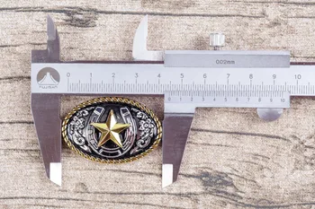 5PCS 45*30 mm Zahodnem Teksasu Zlato, Srebro KAVBOJ COWGIRL Horseshoes Ranger Star Sedla Uzde Dekor CONCHOS