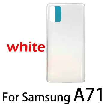 5PCS Hrbtni Pokrovček Baterije Steklo Za Samsung Galaxy A31 A51 A71