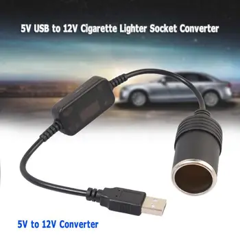 5V USB Moški na 12V Vtičnico Cigaretnega Vžigalnika Pretvornik Adapter za Avto Vtičnico Cigaretnega Vžigalnika Pretvornik Priključite Pribor