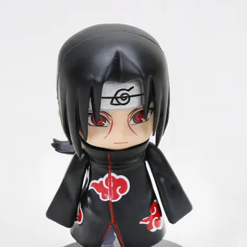 6pcs/veliko Anime Naruto Slika Igrača Sasuke Kakashi Sakura Gaara Itachi Obito Madara Morilec Čebel Mini Model Lutka za Otroke, igrače,