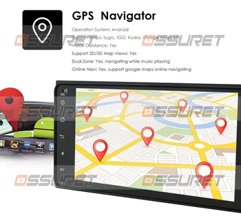 7inch Android 10 2Din Multimedijski Predvajalnik Videa, samodejno Stereo GPS ZEMLJEVID Za Toyota RAV4 Prado Corolla Vios 4Runner FJ Cruiser Tarago