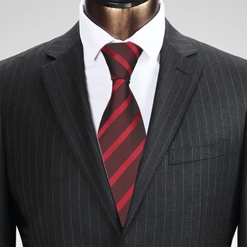 8 cm Svile Priložnostne Vezi Za Moške Klasičnih Poliester Tkanine Stranka Jacquardske Slim Neckties