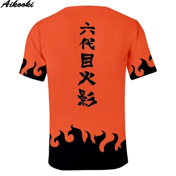 Aikooki 20 Barva Moški majica s kratkimi rokavi Naruto 3D T-shirt Moški Ženske Poletne majice Moške 3D Naruto t majica Kratek Rokav Harajuku Moški zgornji deli oblačil
