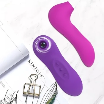 Akumulatorski Sesanju Igrača Vibrator Močan Klitoris Bedak Blowjob Jezika Stimulator Nastavek Vagina Satisfyer Sex Igrače za Pare