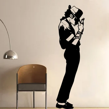 Ameriški Stil Michael Jackson MJ Stenske Nalepke Glasbe Plesalka Nevarno Ozadje Zidana Bar Spalnica Soba Dekoracijo tepla