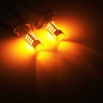 ANGRONG 2x 45W Amber PY24W Žarnica LED Vključite Opozorilne Luči DRL Za Range Rover Sport 2010-2012 Za BMW E90 E91 E92 E93
