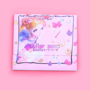 Anime Sailor Moon Leni Dvojno Plast Gradient Mat senčilo Pallete Krtačo Knjiga Krasen Prahu, senčilo Paleta Enostaven za nošenje