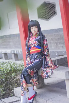 Anime Vraga Dekle Supia-yisol Jigoku Shoujo Enma Ai Cosplay Obleko Japonski Kimono Devica Lolita Kostum Princesa Obleko Vestidos nova