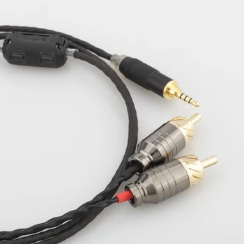 Audiocrast Visoke Kakovosti 2,5 mm/4.4 mm Uravnoteženo Moški na 2 RCA Moški Kabel za Digitalni Avdio Predvajalnik SZ-WM1Z/A WM1A