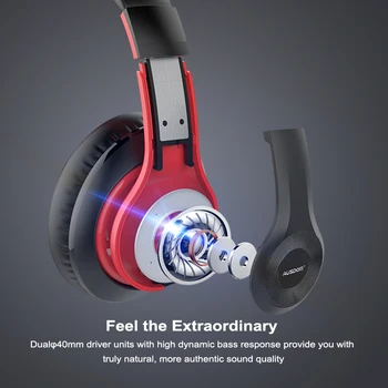 AUSDOM NOVO ANC10 V5.0 Brezžične Bluetooth Slušalke, Aktivni šumov Brezžične Slušalke Športne Slušalke Z Mikrofonom za PC