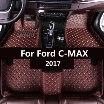 Avto predpražnike za Ford C-MAX 2017 po Meri auto stopalo Blazinice avtomobilska preproga pokrov