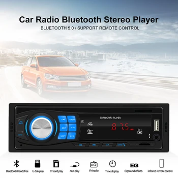 Avto Radio 1 Din avtoradio Avto Avdio Stereo FM-Radio, Bluetooth Stereo Igralec Daljinski upravljalnik SD, USB, AUX, MP3 Predvajalnik